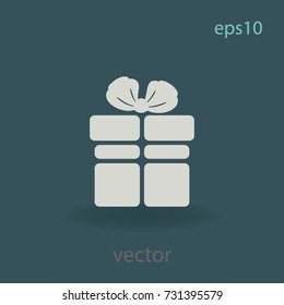 Gift icon, web design element