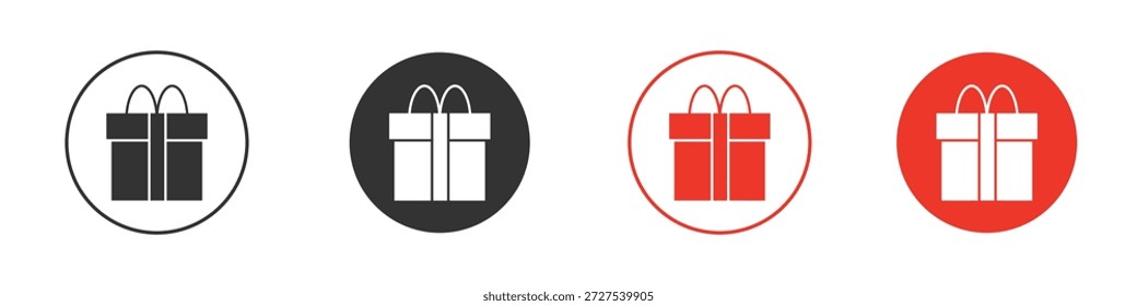 Icono de regalo. diseño de Vector de Web