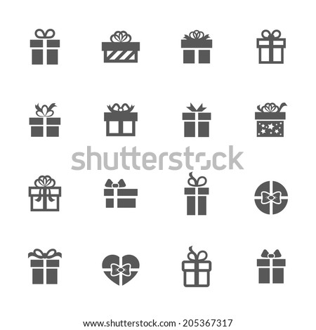 Gift icons.