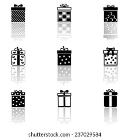 Gift icons set