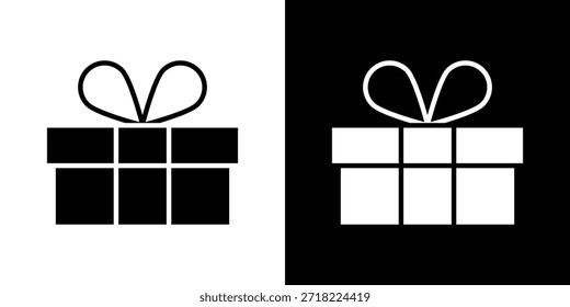Geschenksymbole. Vektorvorlage Illustration Symbol Pixel perfekt