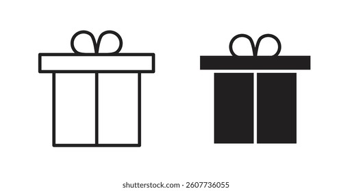 Gift icons vectors graphic designs