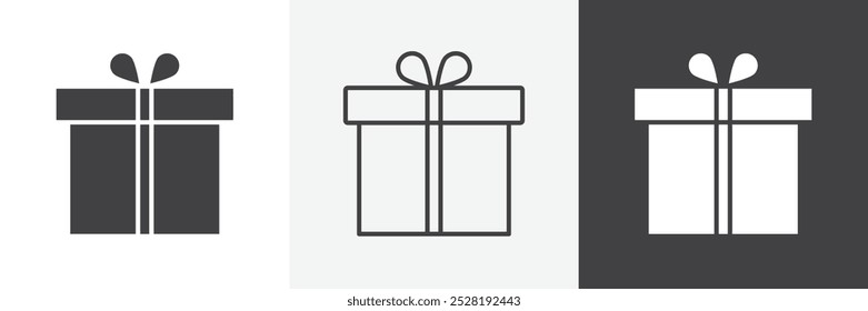 Gift icon.Trendy modern flat linear vector illustration on white background.