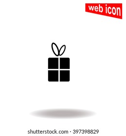 Gift icon.Universal icon to use in web and mobile UI
