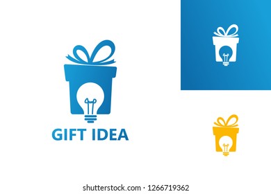 Gift Idea Logo Template Design Vector, Emblem, Design Concept, Creative Symbol, Icon