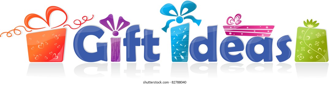 Gift ideas, vector illustration