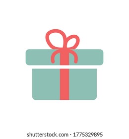 Gift Illustration Flat Icon Design Vector Template