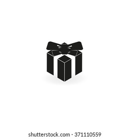 Gift illustration. Present icon.