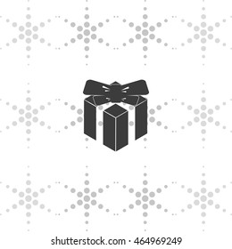 Gift illustration. Present icon.