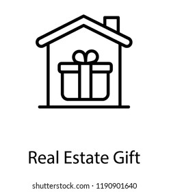 Gift inside the home showing home gift 