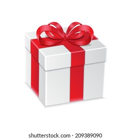 Gift isolated on white. EPS10 vector