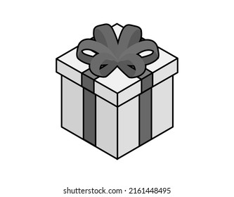 Icono de diseño isométrico de regalo. Ilustración web de vectores. 3.ª colorida concepción