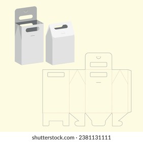 Geschenkbox-Druckkasten, Vektordesign