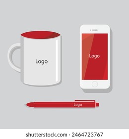 Gift Items White Mug Pen  Phone