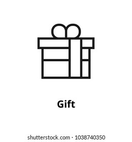 Gift line icon.