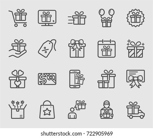 Gift Line Icon
