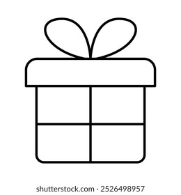 Gift Line Icon. Digital Marketing Icon Editable Stroke Vector Illustration