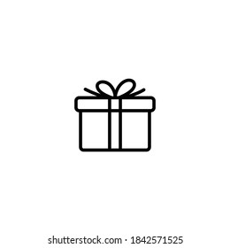 Geschenkzeilensymbol, Geschenksymbol, Vektordesign