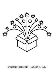 gift line icon, vector best line icon.