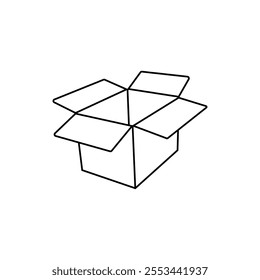 Gift line icon vector illustration