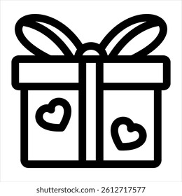 Gift Line Icon Vector Illustration