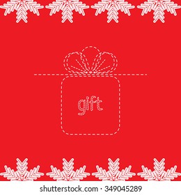 gift line snowflakes