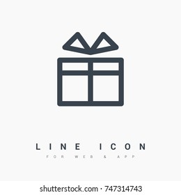 gift line vector icon