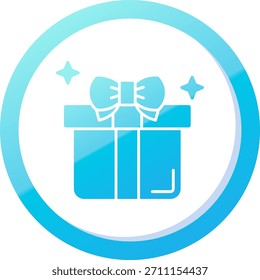 Línea de regalo Vector Icon Design