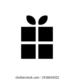 Gift linear Icon in black. Outline gift sign. Isolated contour symbol on white background. Holiday Illustration. Graphic design for mobile, web, app, ui, ux Vector EPS 10