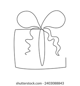 A gift of lines on a white background. 
