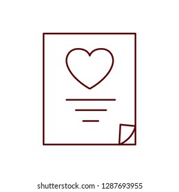 gift list isolated icon