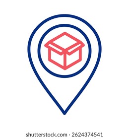Elemento de icono de Locación de regalo para diseño