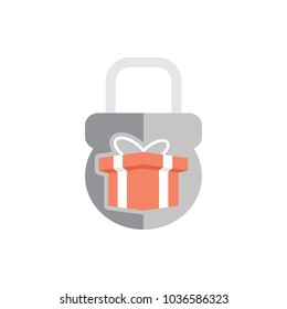 Gift Lock Logo Icon Design