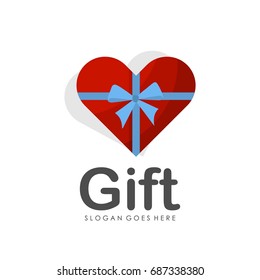 Gift logo design template