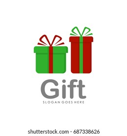 Gift logo design template