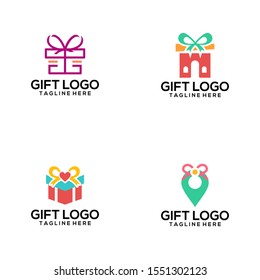 The Gift Logo Design Vector Template