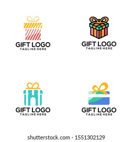 The Gift Logo Design Vector Template