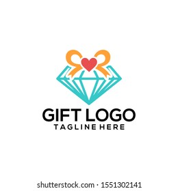 The Gift Logo Design Vector Template