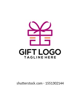 The Gift Logo Design Vector Template