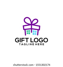 The Gift Logo Design Vector Template