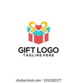 The Gift Logo Design Vector Template