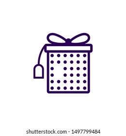 Gift Logo Symbol Template Design Vector, Emblem, Gift Shop Design Concept, Creative Symbol, Icon