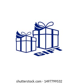 Gift Logo Symbol Template Design Vector, Emblem, Gift Shop Design Concept, Creative Symbol, Icon