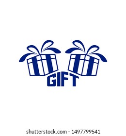 Gift Logo Symbol Template Design Vector, Emblem, Gift Shop Design Concept, Creative Symbol, Icon