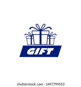 Gift Logo Symbol Template Design Vector, Emblem, Gift Shop Design Concept, Creative Symbol, Icon
