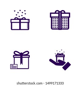 Gift Logo Symbol Template Design Vector, Emblem, Gift Shop Design Concept, Creative Symbol, Icon