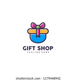 Shop Logo Template Isolated Your Business Stock Vector (Royalty Free ...