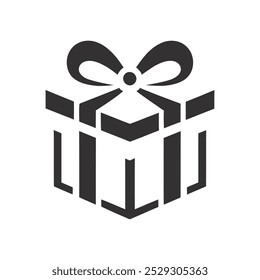 Gift logo, template illustration. Vector