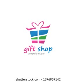 Gift Logo Template vector icon