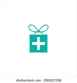 estado de la plantilla vectorial del logotipo de regalo
